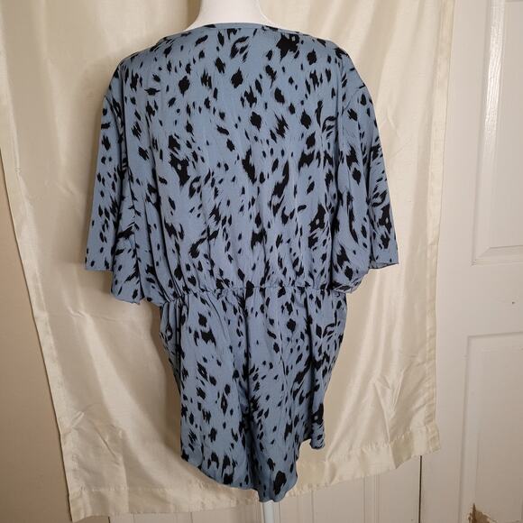 Shein Curve Blue and Black Binding Shirt - 3XL - Picture 9 of 13